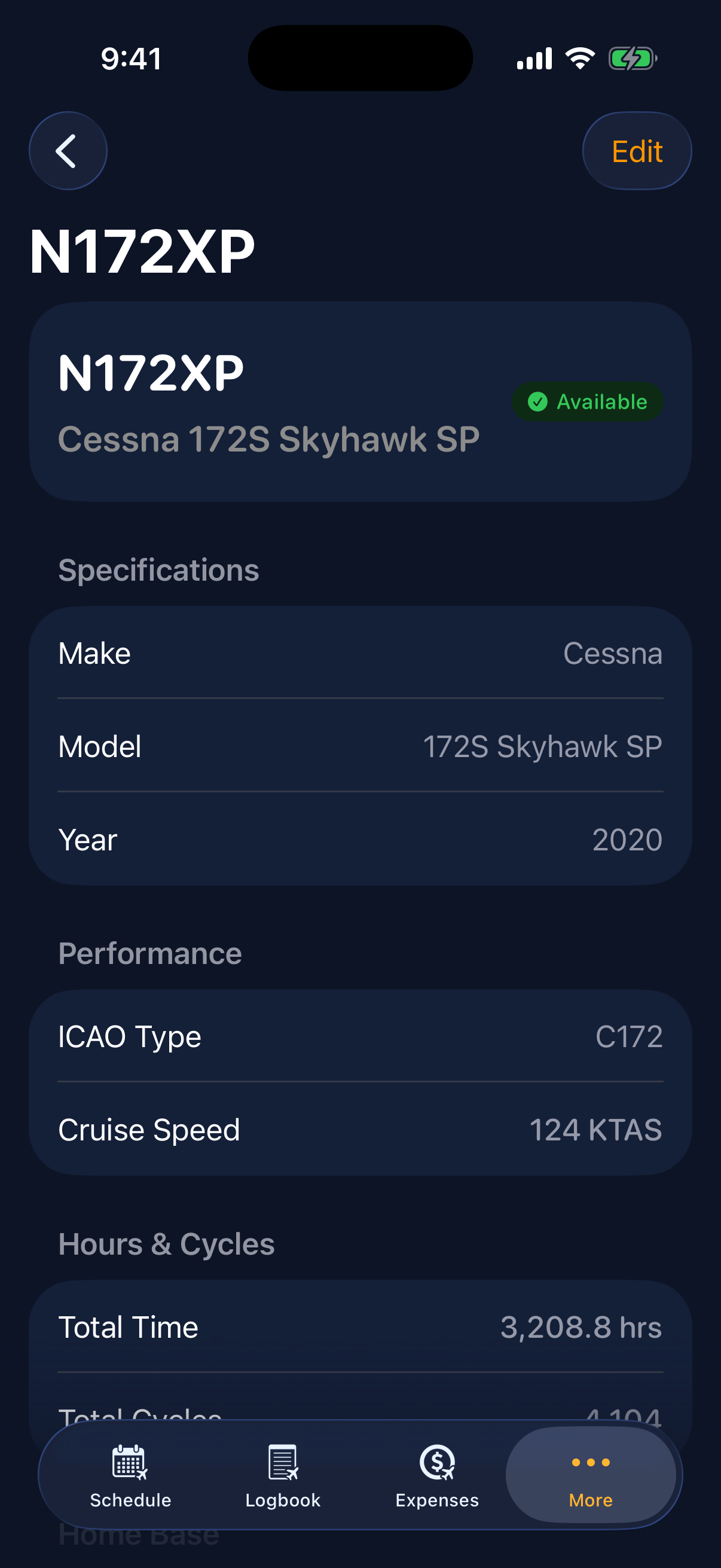 Sky Duty inspection countdowns on iPhone