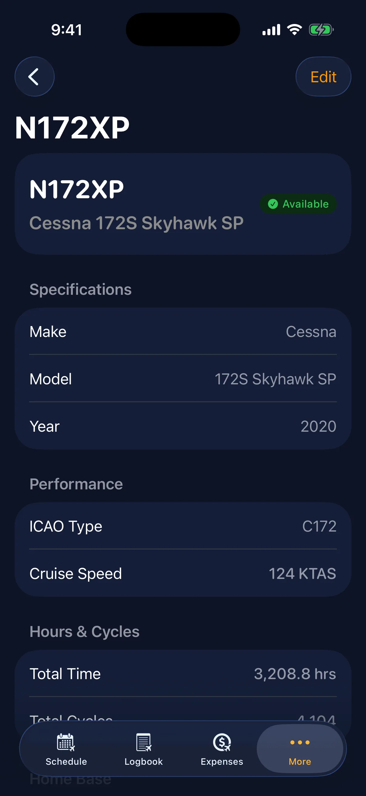 Sky Duty inspection countdowns on iPhone